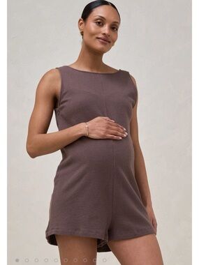 NWT BAE. Sleeveless Nursing Romper in Mauve Brown Size Medium